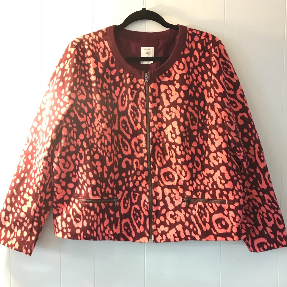 EUC GAP Leopard Print Jacket